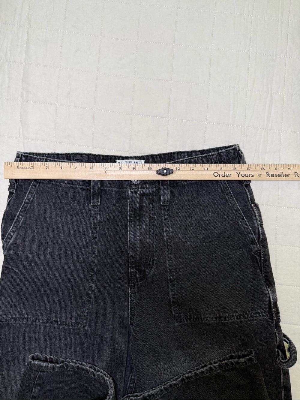 We The Free Black Washed Wide Leg Jean - Picture 4 of 6